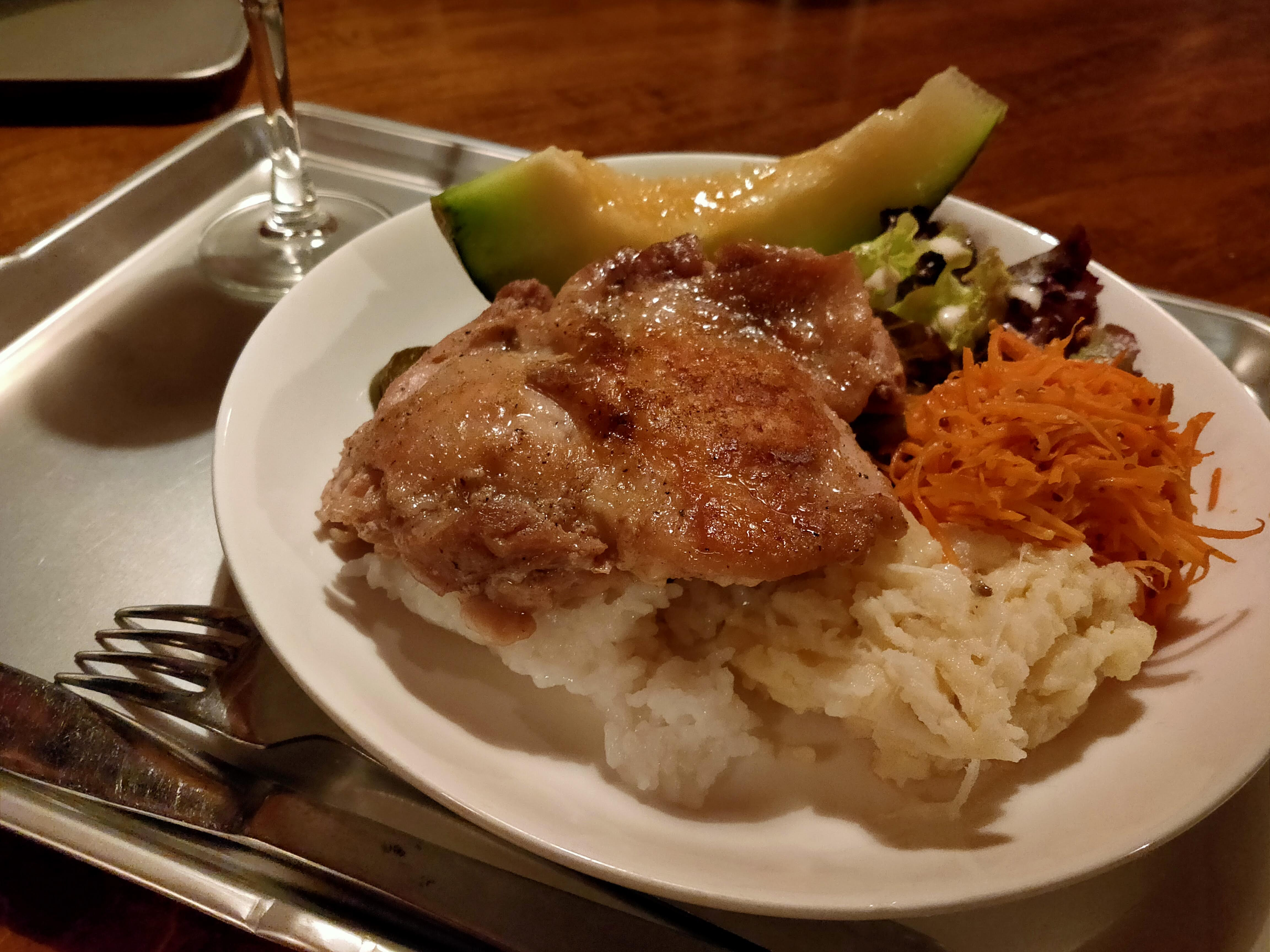 金峰山小屋の夕食